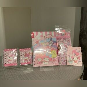 My Melody Pink Stationery Set 7 Piece Bundle